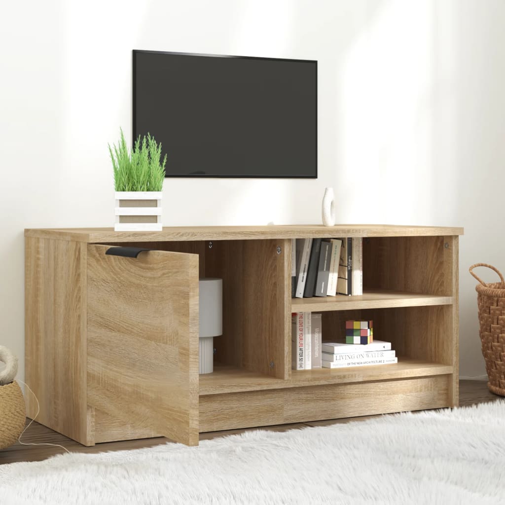 vidaXL TV Cabinet Sonoma Oak 80x35x36,5 cm Engineered Wood