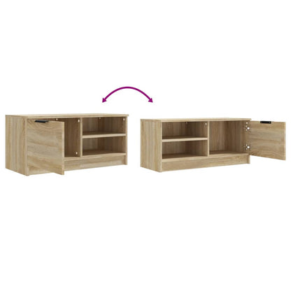 vidaXL TV Cabinet Sonoma Oak 80x35x36,5 cm Engineered Wood
