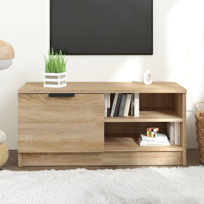 vidaXL TV Cabinet Sonoma Oak 80x35x36,5 cm Engineered Wood