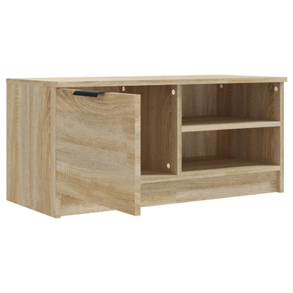 vidaXL 2 Piece TV Cabinet Set Sonoma Oak 80x35x36,5 cm Engineered Wood