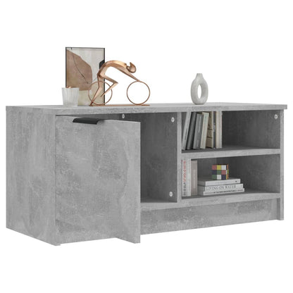 vidaXL TV Cabinet Concrete Grey 80x35x36,5 cm Engineered Wood