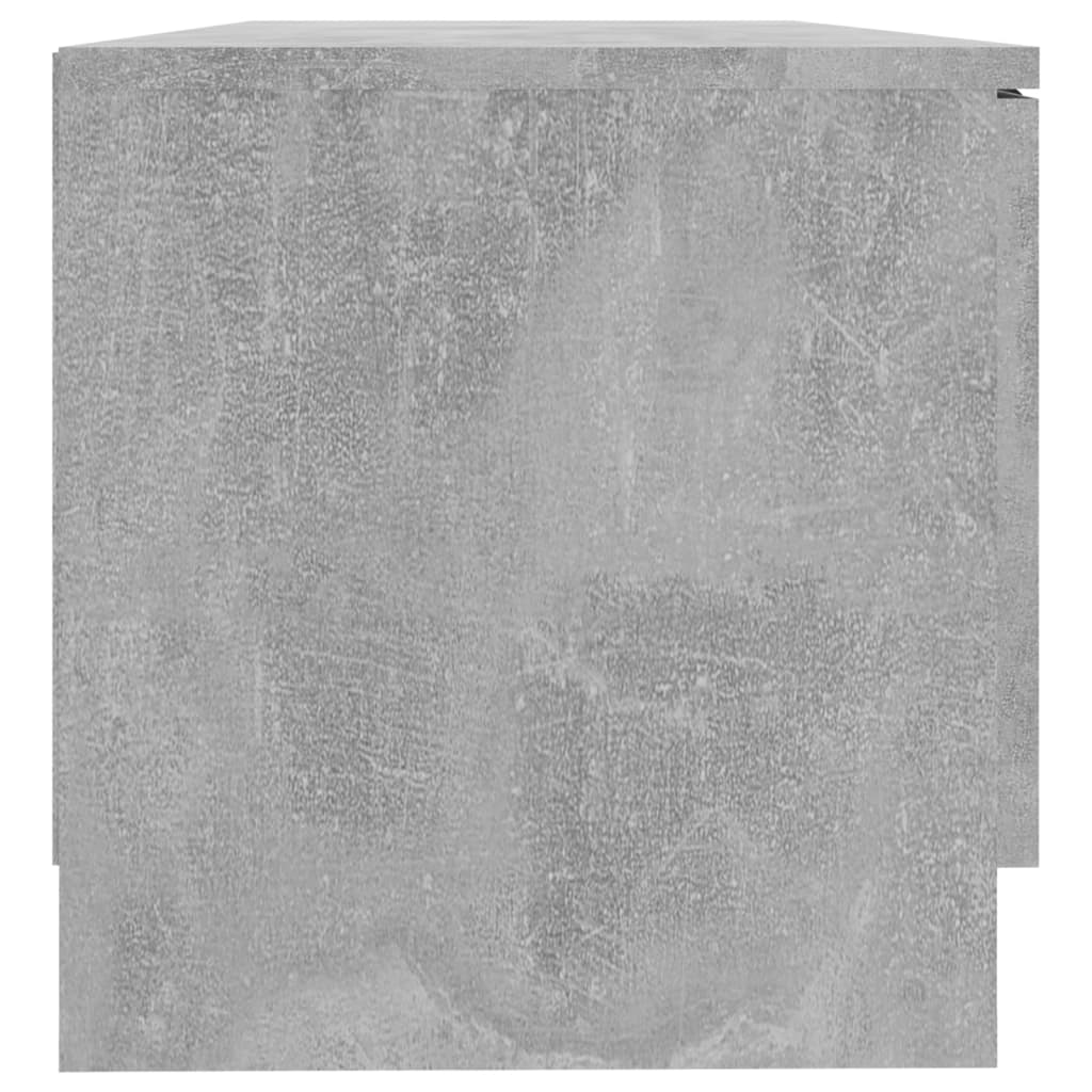 vidaXL TV Cabinet Concrete Grey 80x35x36,5 cm Engineered Wood