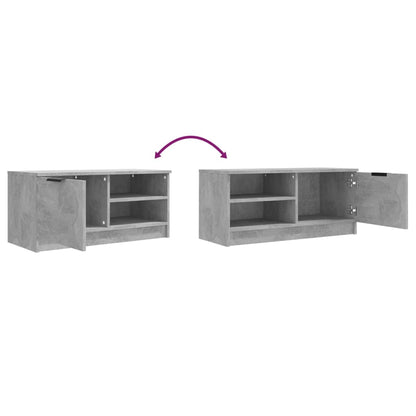 vidaXL TV Cabinet Concrete Grey 80x35x36,5 cm Engineered Wood