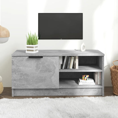 vidaXL TV Cabinet Concrete Grey 80x35x36,5 cm Engineered Wood