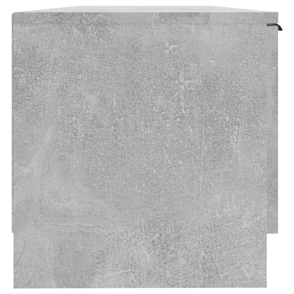 vidaXL TV Cabinet Concrete Grey 102x35x36.5 cm Engineered Wood