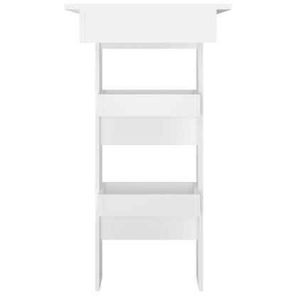 vidaXL Wall Bar Table White 102x45x103.5 cm Engineered Wood