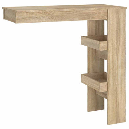 vidaXL Wall Bar Table Sonoma Oak 102x45x103,5 cm Engineered Wood