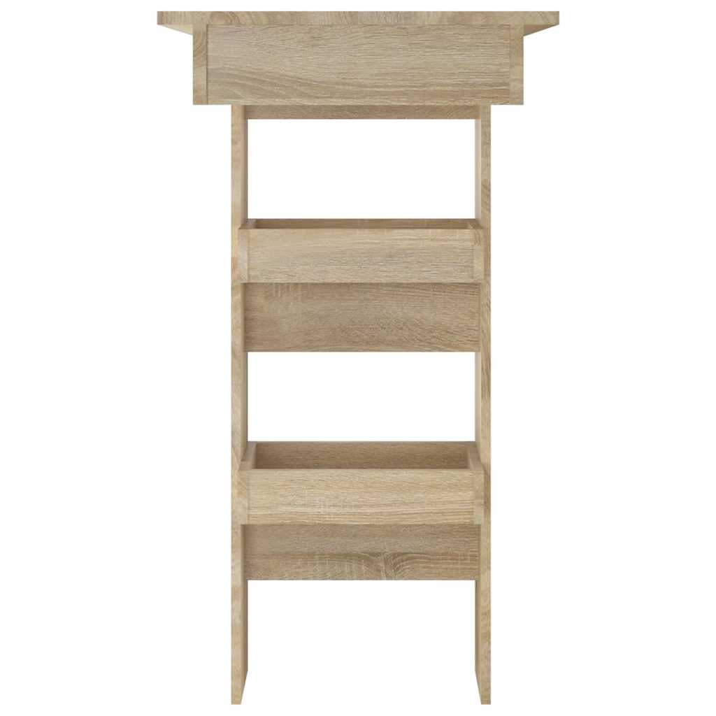 vidaXL Wall Bar Table Sonoma Oak 102x45x103,5 cm Engineered Wood