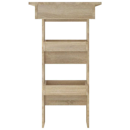 vidaXL Wall Bar Table Sonoma Oak 102x45x103,5 cm Engineered Wood