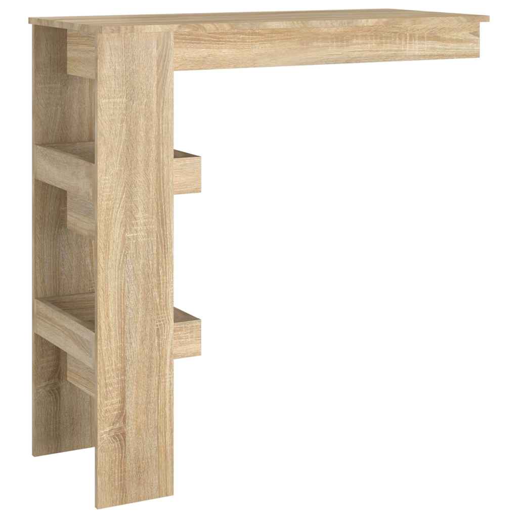 vidaXL Wall Bar Table Sonoma Oak 102x45x103,5 cm Engineered Wood