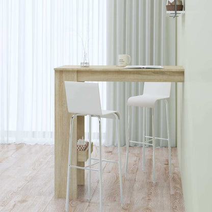 vidaXL Wall Bar Table Sonoma Oak 102x45x103,5 cm Engineered Wood