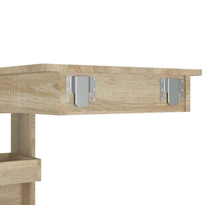 vidaXL Wall Bar Table Sonoma Oak 102x45x103,5 cm Engineered Wood