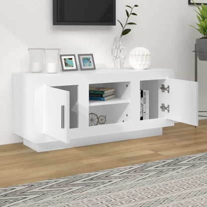 vidaXL TV Cabinet White 102x35x45 cm Engineered Wood