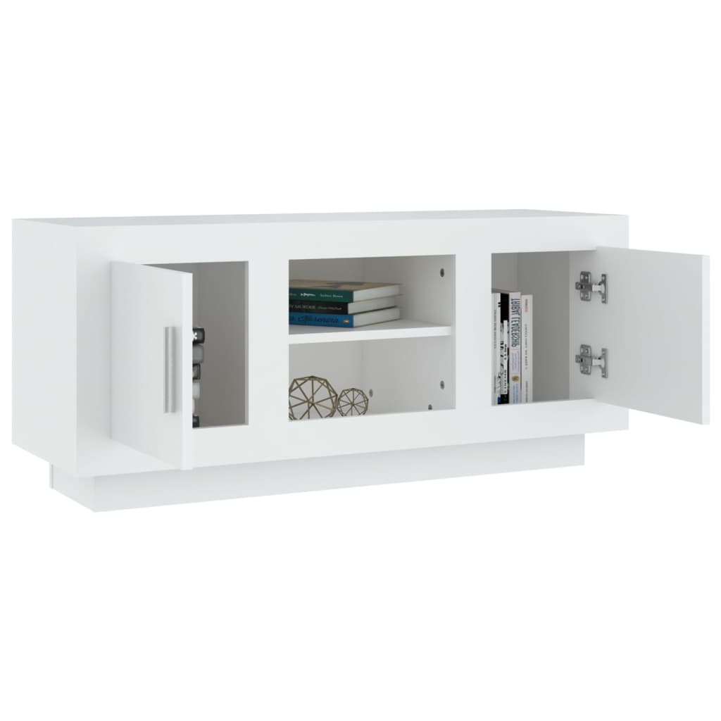 vidaXL TV Cabinet White 102x35x45 cm Engineered Wood