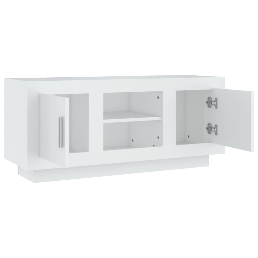 vidaXL TV Cabinet White 102x35x45 cm Engineered Wood