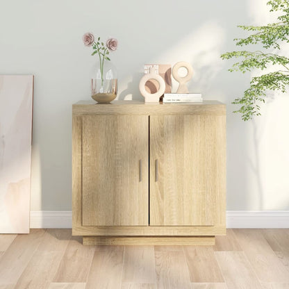 vidaXL Sideboard Sonoma Oak 80x40x75 cm Engineered Wood