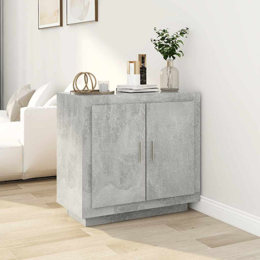 vidaXL Sideboard Concrete Grey 80x40x75 cm Engineered Wood