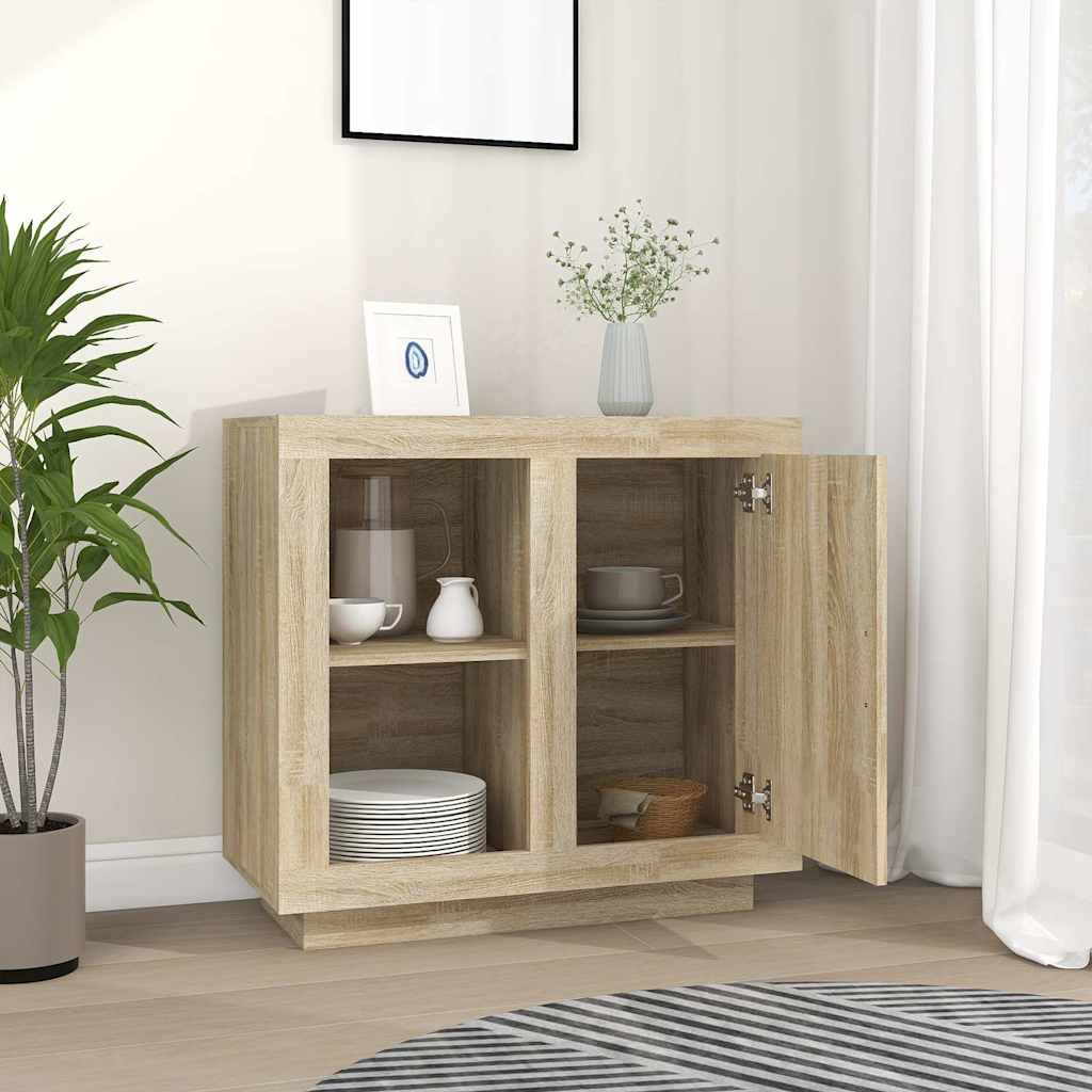 vidaXL Sideboard Sonoma Oak 80x40x75 cm
