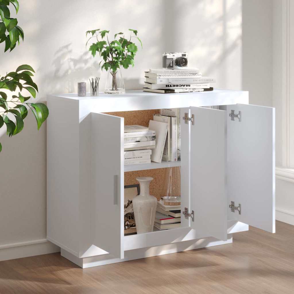 vidaXL Sideboard White 92x35x75 cm Engineered Wood
