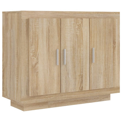 vidaXL Sideboard Sonoma Oak 92x35x75 cm Engineered Wood