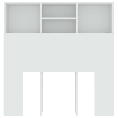 vidaXL Headboard Cabinet White 100x19x103.5 cm
