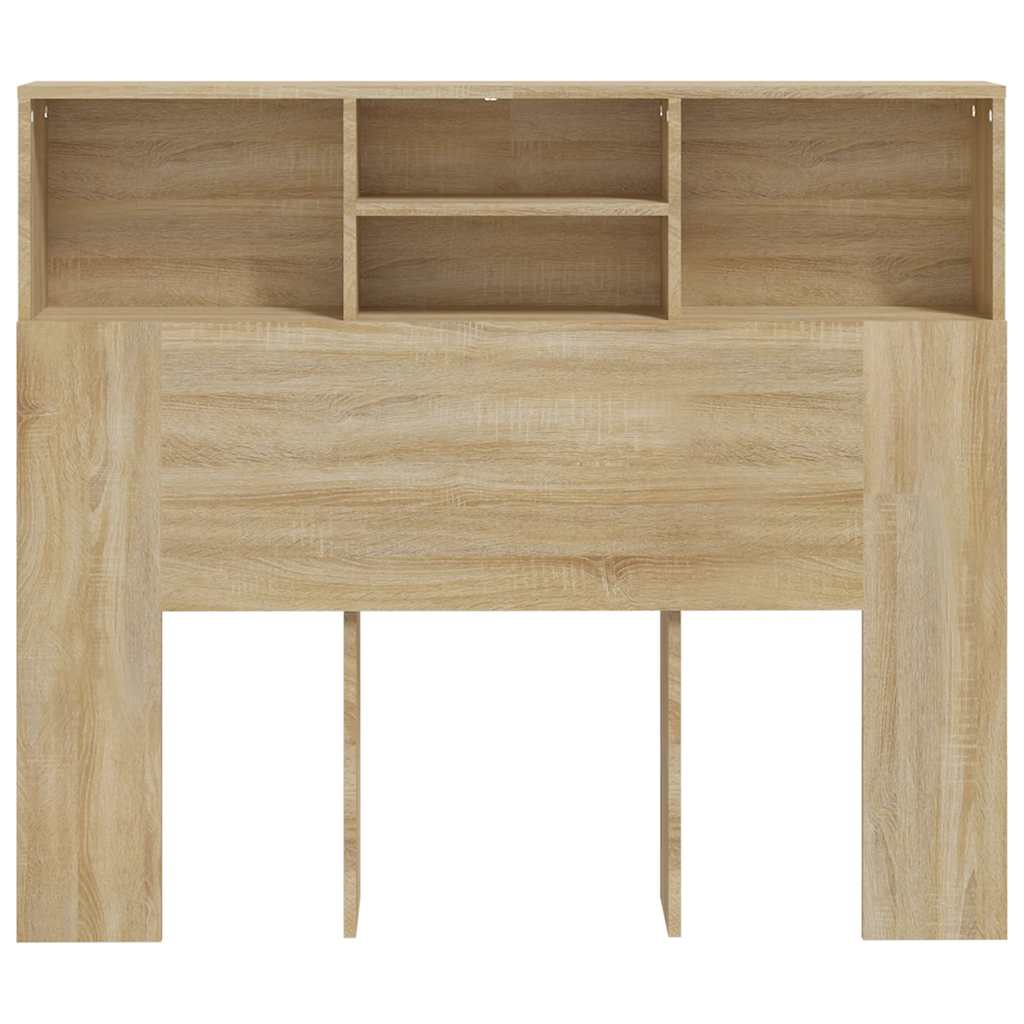 vidaXL Headboard Cabinet Sonoma Oak 120x19x103.5 cm