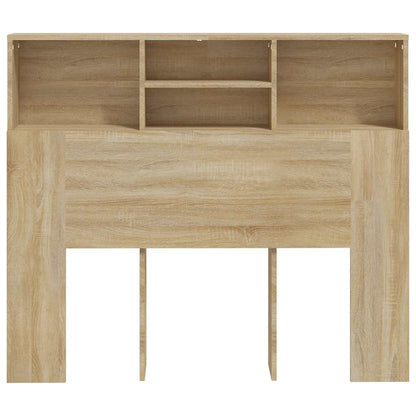 vidaXL Headboard Cabinet Sonoma Oak 120x19x103.5 cm