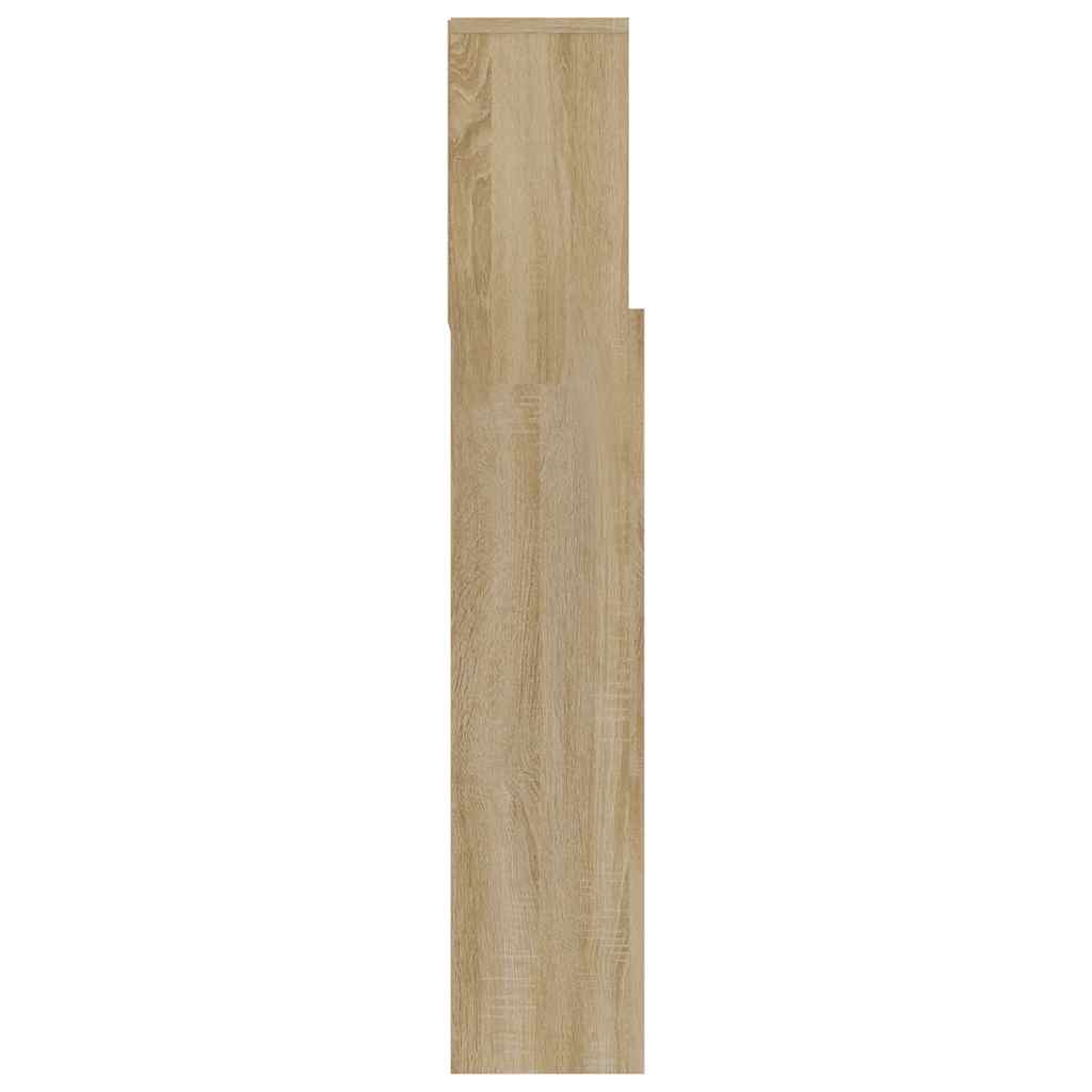 vidaXL Headboard Cabinet Sonoma Oak 120x19x103.5 cm