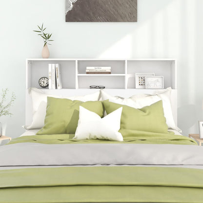 vidaXL Headboard Cabinet White 140x19x103.5 cm