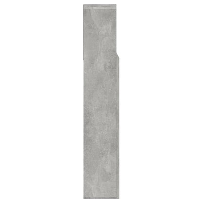 vidaXL Headboard Cabinet Concrete Grey 140x19x103.5 cm