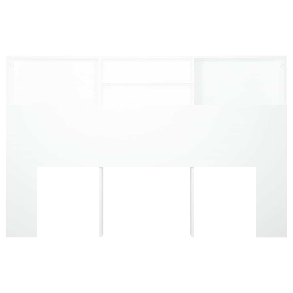811871 vidaXL Headboard Cabinet White 160x19x103,5 cm