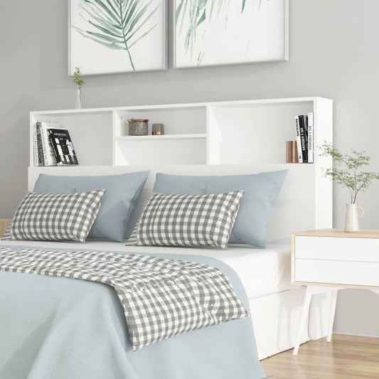 811871 vidaXL Headboard Cabinet White 160x19x103,5 cm