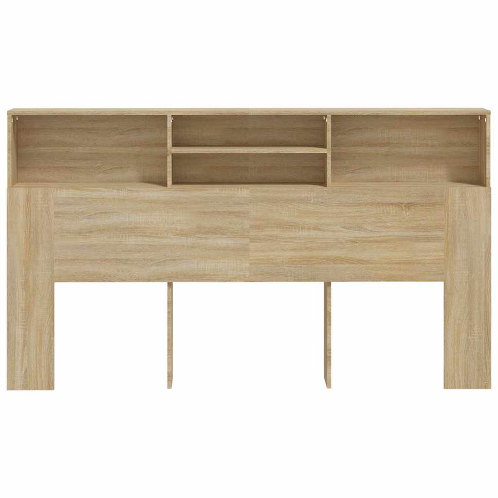 vidaXL Headboard Cabinet Sonoma Oak 180x19x103,5 cm Engineered Wood