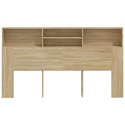 vidaXL Headboard Cabinet Sonoma Oak 180x19x103,5 cm Engineered Wood