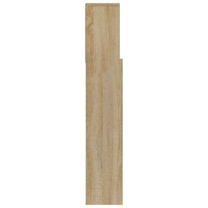 vidaXL Headboard Cabinet Sonoma Oak 180x19x103.5 cm