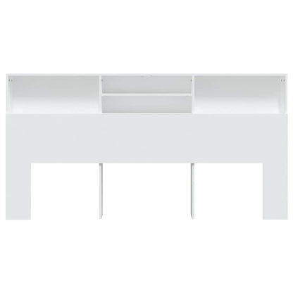 811889 vidaXL Headboard Cabinet White 200x19x103,5 cm