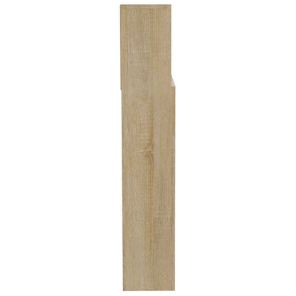 vidaXL Headboard Cabinet Sonoma Oak 200x19x103,5 cm Engineered Wood