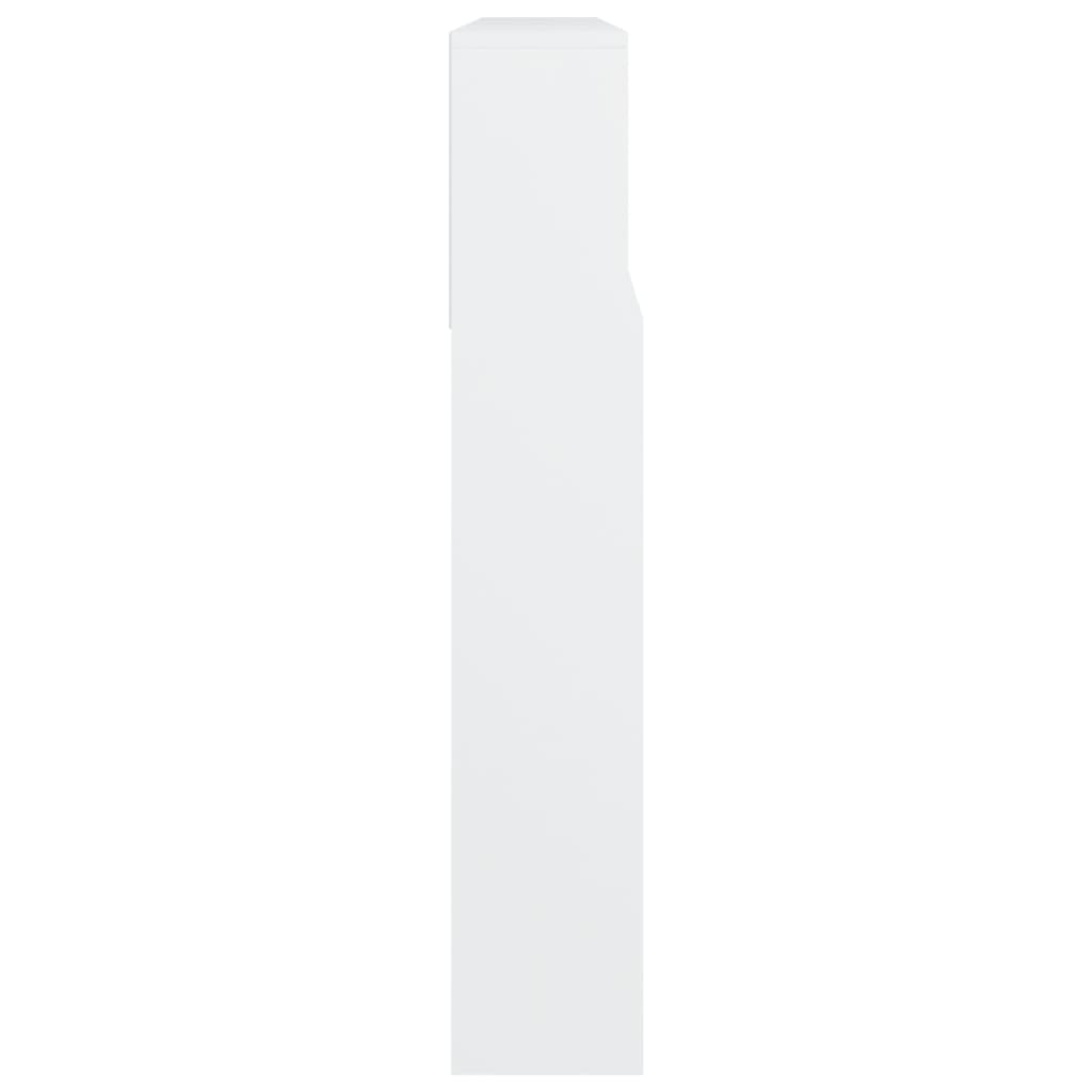 vidaXL Headboard Cabinet White 220x19x103.5 cm