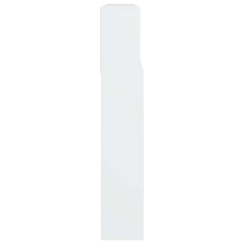 vidaXL Headboard Cabinet White 220x19x101.5 cm