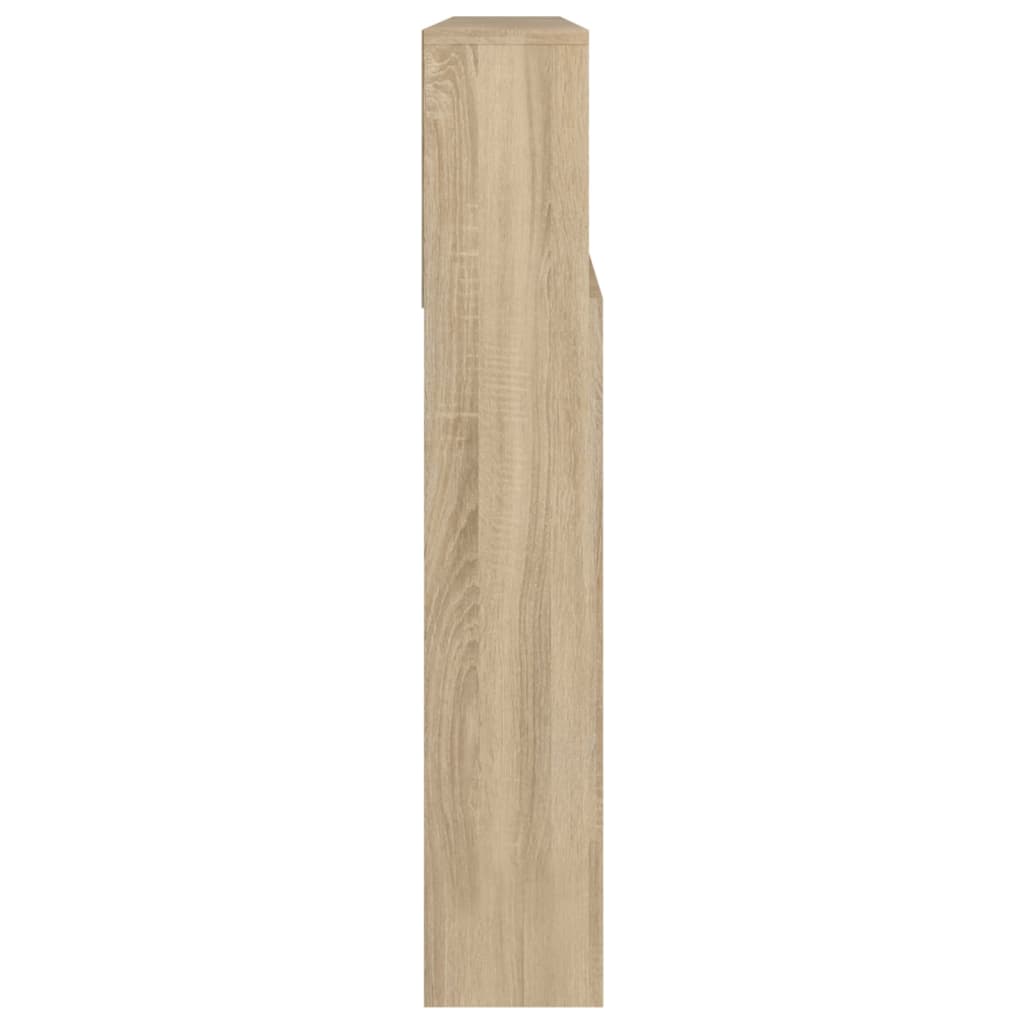 vidaXL Headboard Cabinet Sonoma Oak 220x19x103.5 cm