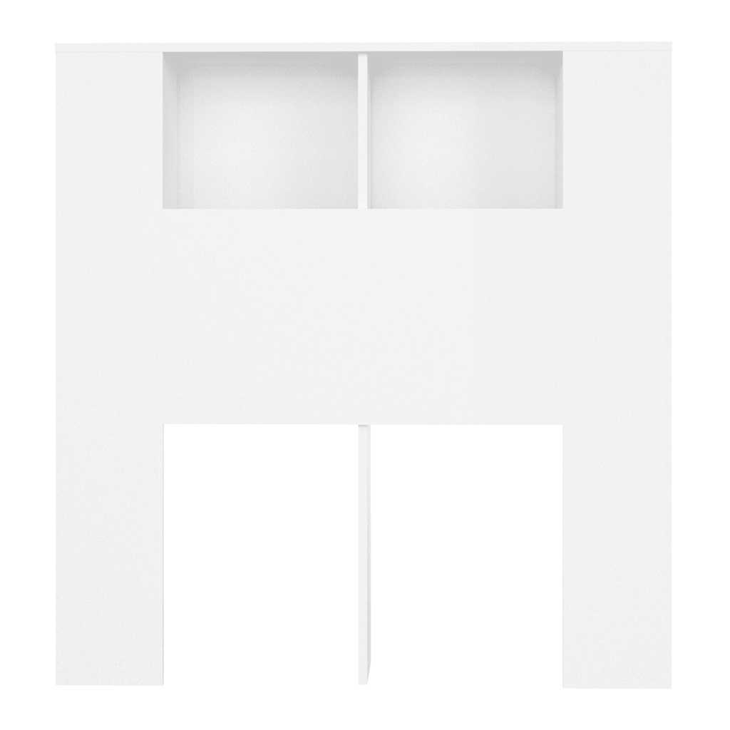 vidaXL Headboard Cabinet | White | Engineered wood | Large | Headboard Cabinet