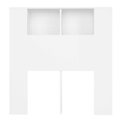vidaXL Headboard Cabinet | White | Engineered wood | Large | Headboard Cabinet