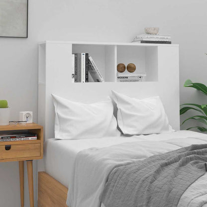 vidaXL Headboard Cabinet | White | Engineered wood | Large | Headboard Cabinet