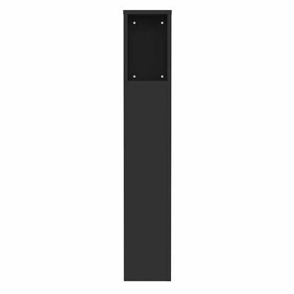 vidaXL Headboard Cabinet | Black | Engineered wood | Headboard Cabinet