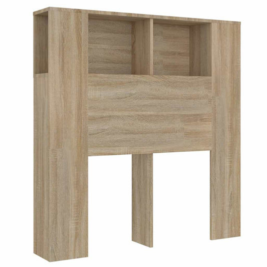 811910 vidaXL Headboard Cabinet Sonoma Oak 100x18,5x102,5 cm