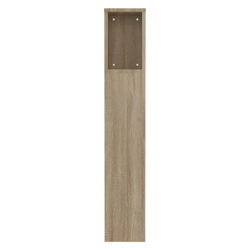 vidaXL Headboard Cabinet | Sonoma oak | Engineered wood | Medium | Bed Headboard