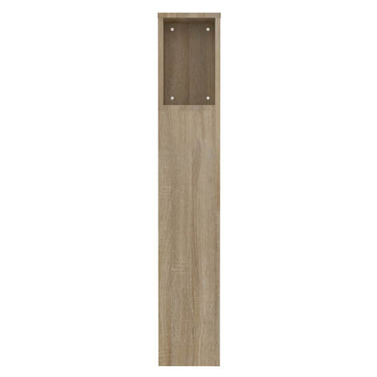 vidaXL Headboard Cabinet | Sonoma oak | Engineered wood | Medium | Bed Headboard