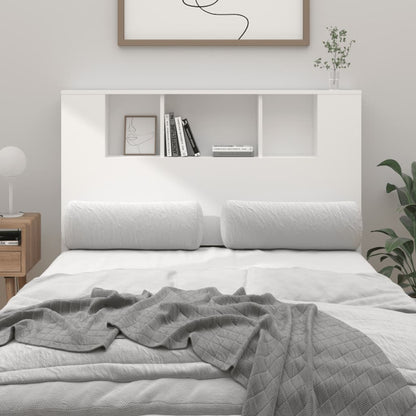 811916 vidaXL Headboard Cabinet White 120x18,5x102,5 cm
