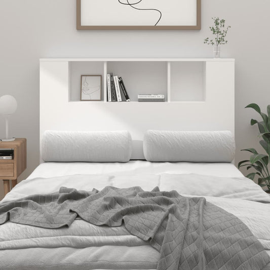 811916 vidaXL Headboard Cabinet White 120x18,5x102,5 cm
