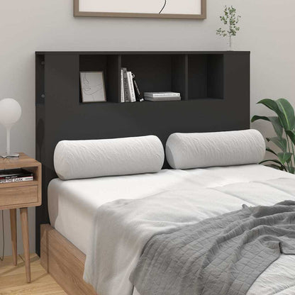 vidaXL Headboard Cabinet Black 120x18,5x102,5 cm